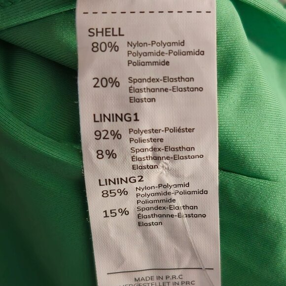 Cupshe Green Halter Neck Ruched One-Piece Slimming Swimsuit Medium Fully Lined - Picture 5 of 9